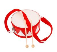 SUPVOX Wooden Double-sided Snare Drum for Children with Adjustable Strap Educational Small Percussion Instrument Drum for Toddlers for School and Music Play