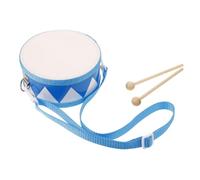 SUPVOX Wooden Drum Double Sided Simulated Sheepskin Surface with Mallets for Early Childhood Music Education Portable Percussion Instrument for Boys