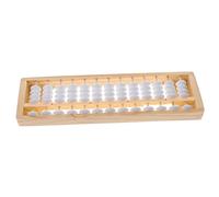 SUPVOX Wooden Educational Abacus for Column Bead Arithmetic Counting Frame Student Calculating Tool for Early Math Learning and Mental Arithmetic Development Random Color