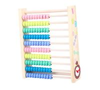 SUPVOX Wooden Educational Math Abacus Frame for Multi-functional Counting with Rows Fine Texture Enhances Memory and Finger Dexterity Early Learning Tool for Math Skills Development