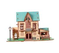 SUPVOX Wooden Educational Puzzle DIY House Model for Smooth Finish Enhances Hand Eye Coordination Intellectual Development for Family Fun and Creative Learning