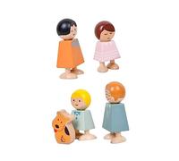 SUPVOX Wooden Family Relationship Blocks Educational Cognition for Early Learning Creative Hand Eye Coordination Development Character Figures