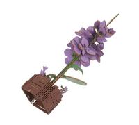 SUPVOX Wooden Flower Puzzle Kit Violet Decorative Bouquet Building Blocks Brain Teaser Craft for Adults Home Decor