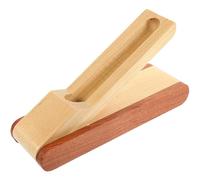 SUPVOX Wooden Fountain Pen Case Single Pen Holder Practical Pencil Box Rotating Display Organizer Suitable for Office and Packaging