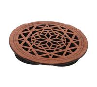 SUPVOX Wooden Guitar Cover Durable Acoustic Guitar Accessory with Carved Design Noise Reduction Easy Installation for Musicians
