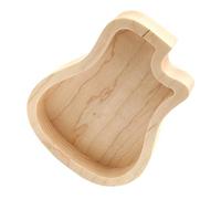 SUPVOX Wooden Guitar Pick Case Durable Thumb Pick Container Stylish Storage Box for Acoustic and Electric Guitars for Travel and Music Events Maple Design
