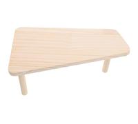 SUPVOX Wooden Hamster Cage Platform for Small Pets Natural Safe Chewable Climbing Desk for Dwarf Hamsters Chinchillas Gerbils Hedgehogs Squirrels Multi-level Exercise and Resting Stand