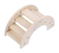 SUPVOX Wooden Hamster Ladder Bridge for Small Pets Smooth Polished Climbing Arch Bridge and Training Ladder Natural Wood for Guinea Pigs Gerbils and Hamsters Playground
