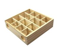 SUPVOX Wooden Hamster Maze for Small Pets Multi-grid Labyrinth Entertainment for Hamsters Chinchillas Gerbils with High Abrasion Resistance