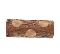 SUPVOX Wooden Hamster Tunnel Hideout Small Animal Chew for Cage Durable Wear Resistant Tube Playground for Hamsters Rabbits and Small Pets Smooth Texture Interactive Habitat Accessory