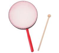 SUPVOX Wooden Hand Drum with Drumstick for Portable Percussion Instrument Supporting Sensory Development Hand-eye Coordination and Rhythm Skills Design for Beginner Musical Play