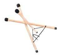 SUPVOX Wooden Hand Pan Drum Stand Foldable Tongue Drum Holder with Non Slip Rubber Caps and Protective Sponge Stable Tripod Bracket for Ethereal Handpan and Percussion Instruments