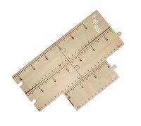 SUPVOX Wooden Height Measurement Ruler with Adhesive Backing for Nursery Wall Decor, Educational and Decorative Growth Chart Ruler in Beige Wood, to Record Your Child's Development
