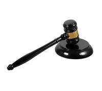 SUPVOX Wooden Judge Gavel with Sound Block Smooth-finish Hammer for Auction Meetings and Court Use Safe Wood Material Clear Knocking Sound Practical Legal Tool