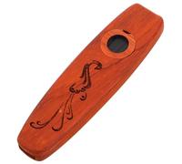 SUPVOX Wooden Kazoo Flute Musical Instrument for Adults, Rosewood Peacock Design, Easy to Play Wind Instrument for Ukulele and Guitar Accompaniment