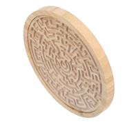 SUPVOX Wooden Labyrinth Maze Board for Round Rolling Beads Educational Brain Teaser Puzzle for Early Childhood Logic Training and Group Play