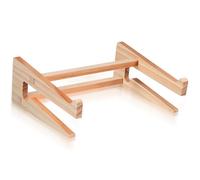 SUPVOX Wooden Laptop Stand for Desk Smooth Surface Laptop Holder and Storage Rack with Stable Design for Cooling and Scratch Protection Easy to Assemble and Tablets