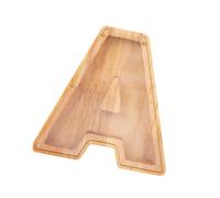 SUPVOX Wooden Letter-shaped Money Pot Piggy Bank for Adults Creative Decorative Coin Saving Box Practical Financial Management Ornament Unique Desktop Adornment