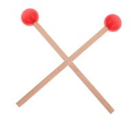 SUPVOX Wooden Marimba Mallets with Rubber Tips for Tongue Drum Xylophone Percussion Sticks Ergonomic Grip Music Instrument Mallets for Practice Performance