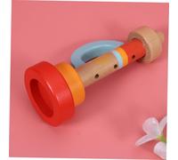 SUPVOX Wooden Musical Trumpet for Natural Wood Early Educational Instrument Stimulates Hearing Training and Coordination Development