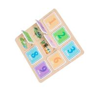 SUPVOX Wooden Number Puzzle Toy Educational Board for Toddlers Memory Game Block Puzzles for Boys and Girls