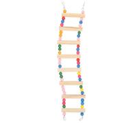 SUPVOX Wooden Parrot Step Ladder with 8 Steps Colorful Bird Climbing Ladder for Budgie Training and Cage Play for Parakeets