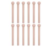 SUPVOX Wooden Pegboard Hooks and Sticks with Comfortable Grip and Versatile Hanging Solutions 12pcs Solid Wood Round Pegs for Tool Organization for Home Decor and Kitchens
