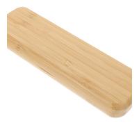 SUPVOX Wooden Pen Case Bamboo Single Pen Box Stationery Storage Box for Office Supplies and Tool Organization