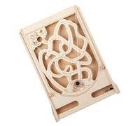 SUPVOX Wooden Pirate Marble Puzzle for Educational Maze Board Game Enhancing Hand Eye Coordination and Social Skills Parent Interactive Bead Play for Early Learning