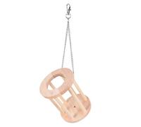 SUPVOX Wooden Rabbit Feeder Rack with Chain for Small Pets Removable Hay Basket for Guinea Pigs Chinchillas Bunnies Minimizes Waste Organizes Food Supply Easy to Clean