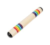 SUPVOX Wooden Rain Sound Tube Musical Instrument Safe Material Rainbow Rainstick Educational Percussion Plaything for Adults