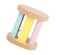 SUPVOX Wooden Roller Rattle Sensory for Newborns and Lightweight Portable Musical Shaker for Early Education Enhances Hand-Eye Coordination and Auditory Development