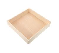 SUPVOX Wooden Sand Table with Desktop Storage Box Square Montessori Sand Tray for Indoor Playrooms and Small Spaces Safe Sandbox for Classroom and Home Use