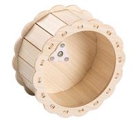 SUPVOX Wooden Sunflower Hamster Running Wheel Silent Exercise for Small Pets Hedgehogs Chinchillas Squirrels Safe Night Use