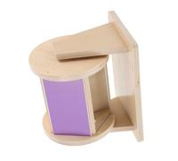 SUPVOX Wooden Textile Drum for Boy Girl Lightweight Portable Fine Motor Skills Plaything Early Development Sensory Montessori Educational