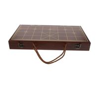 SUPVOX Wooden Xiangqi Set Dual Function Storage Board Travel Chess Kit Natural Wood Material for Chinese Chess Enthusiasts Portable Wooden Chessboard Kit Suitable for All Skill Levels