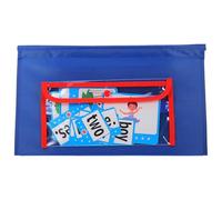 SUPVOX Word Cards Pocket Chart with Hanging Storage Bag for Classroom and Home Education, Standard Sentence Strips Pocket Chart for Teachers and Students, School Supplies Organizer