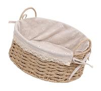 SUPVOX Woven Storage Basket Flower Holder for House Decor and Fruit