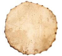 SUPVOX Yellow Cowhide Large Round Drum Skin Jazz Drum Head Replacement for Percussion Instruments