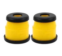 SUPVOX Yellow Pu Skateboard Shock Absorber Bushings Replacement with Damping Performance, Plastic and Pu Material, Compatible with Surfskate Trucks for Park Paths and Urban Streets