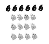 SUPVOX Zinc Alloy Guitar Finger Picks Set Adjustable Open Design Finger Protectors for Acoustic Guitar Banjo Dobro Resonator Players Thumb Picks