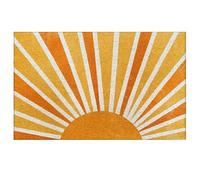 Supwhd Boho Door Mats Outdoor - Retro Sun Front Door Mat, Boho Welcome Mat, Boho Door Mat Doormat Outdoor Indoor Entrance, Indoor Door Mats for Entryway, 17x30