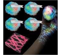 SUPXYC 4PCS Low Temperature Candle, Low Heat Body Safe Candles Wax Play, Romantic Wax Play Candles, Flower Shaped Scented Candle for Couples(3.1 Inch, Fluorescence)