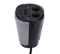SUPYINI 150W Car Power Converter, Dual USB Charging Ports, Smart Chip Protection, LED Atmosphere Light, Aluminium Alloy Cup Shape, for Travel and Emergency Use (12V to /150w)