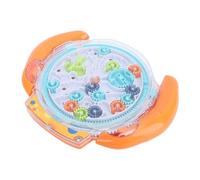 SUPYINI 3D Maze Puzzle Game for Kids, Control Gear Brain Teaser, Improves Fine Motor Skills, Fun Marble Ball and Maze Puzzle Toy (Orange)