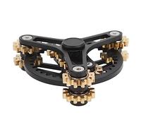 SUPYINI ADHD Bearing Gear Finger Toy, Metal Fidget for Anxiety Relief, Durable Stress Relief Toy, Small Size Suitable for Various Activities (Black)