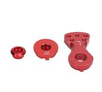 SUPYINI Adjustable Force Aluminum Alloy 25T Servo Saver L Servo Arm for 1/10 RC Remote Control Vehicle (Red)