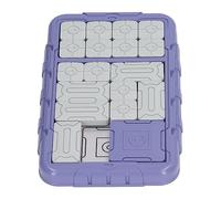 SUPYINI Brain Teaser Handheld Sliding Puzzle Board Toy Game, Stress Relief Challenges in Portable Size for and Teens, Sliding Puzzle Board Toy with Logic and Skills for (Purple)
