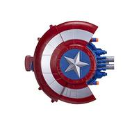 SUPYINI Captain America Shield, Soft Bullet Launcher Toy, Disguise Role-Playing Retro Costume