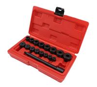 SUPYINI Clutch Alignment Tool Kit, Universal Automotive Flywheel Pilot Hole Clutch Drive Plate Alignment Tools for Most Cars, Complete with Storage Box, Includes 17pcs Set